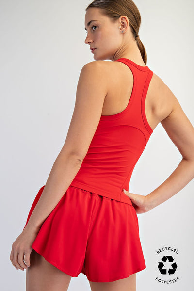 Butter Racer Back Tank - True Red