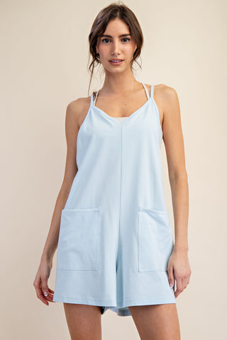 HLB Lycra Romper - Ice Blue