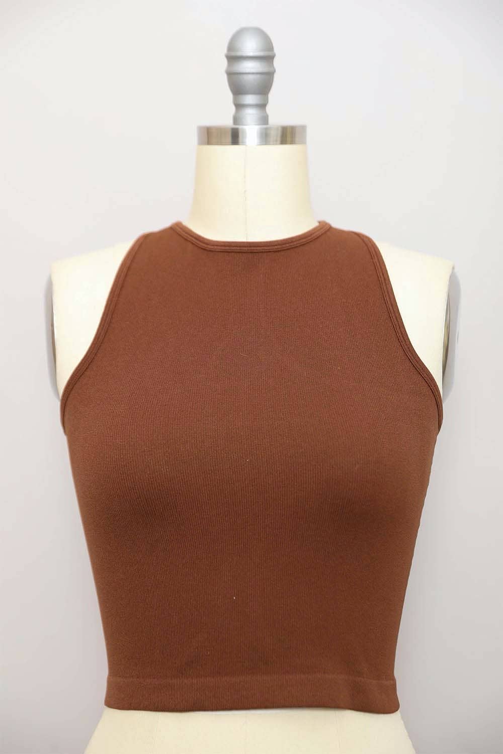 Trendy Cropped Brami with High Neckline 💙