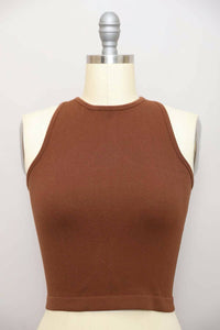 Trendy Cropped Brami with High Neckline 💙