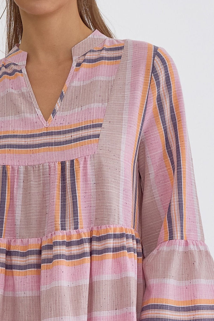 hello lovely striped maxi dress Faithfull The Brand Araceli Lemon Stripe Smocked Maxi Dress