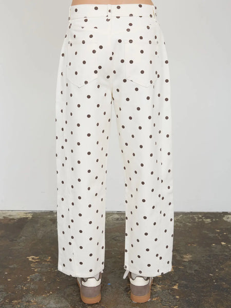 Ecru Polka Dot Barrel