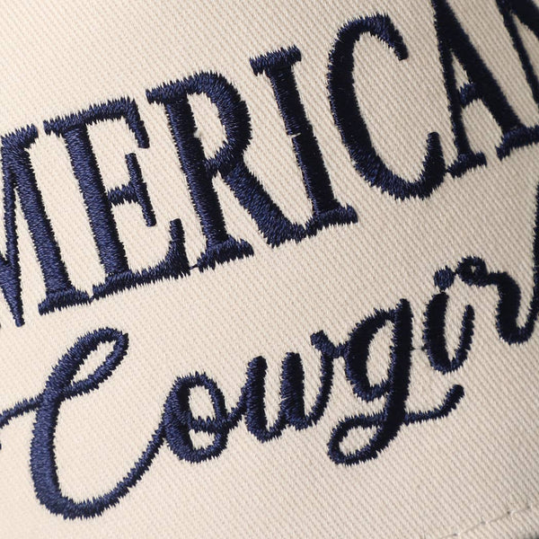 AMERICAN COWGIRL Embroidered Star Denim Trucker Hat
