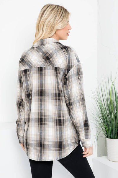Lux Linen Plaid Shirt