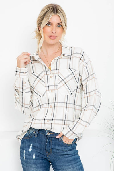 Lux Linen Plaid Shirt