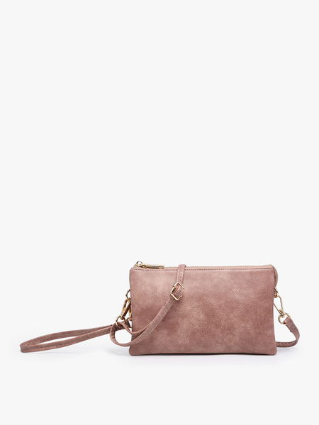 M013 Riley Monogrammable 3 Compartment Crossbody/Wristlet