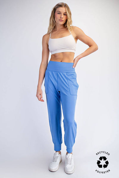 BUTTER JOGGERS - Aqua Blue