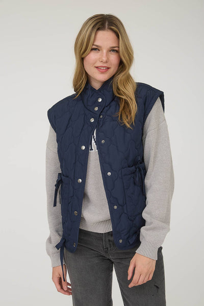 HLB Quilted Vest - Navy