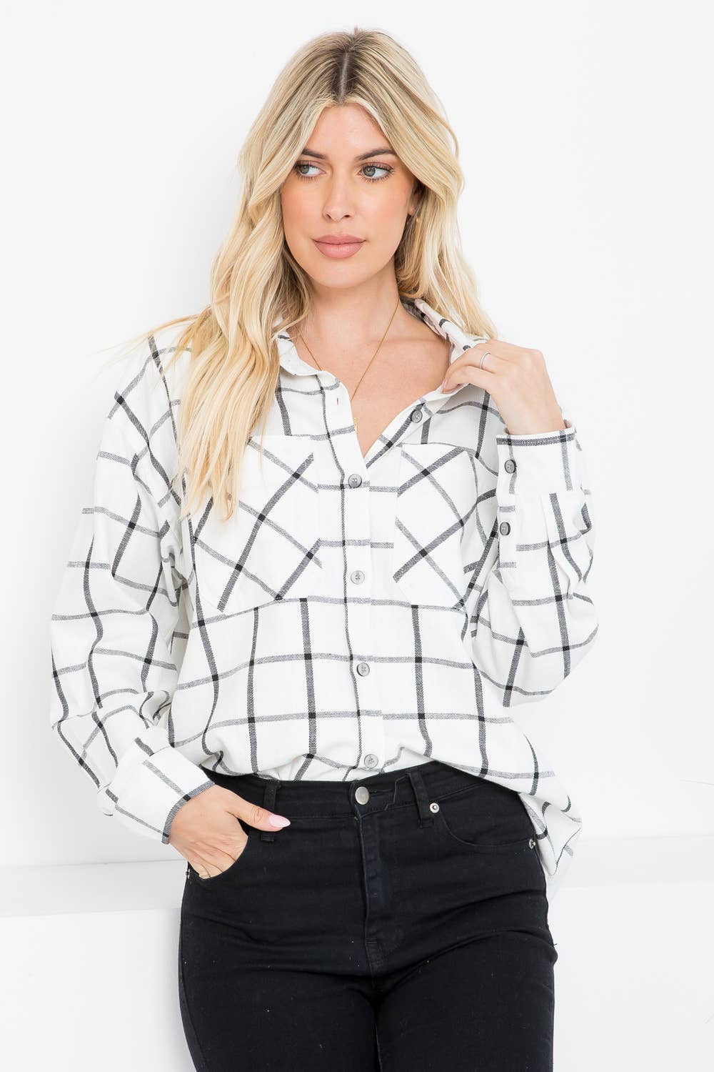 Lux Linen Plaid Shirt