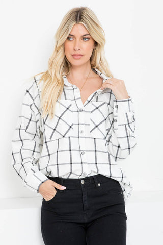 Lux Linen Plaid Shirt