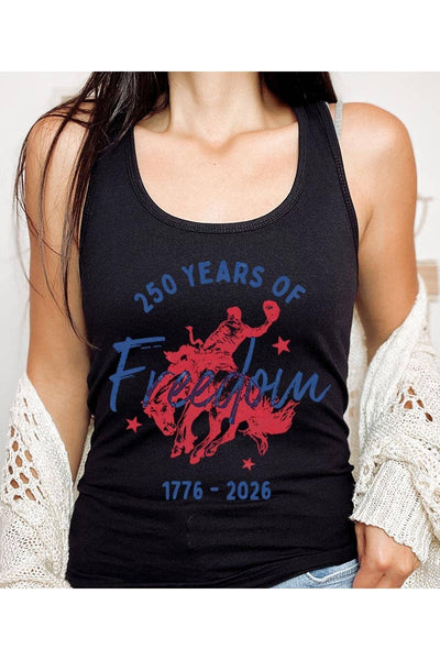 Freedom 250 Graphic Racerback Tank
