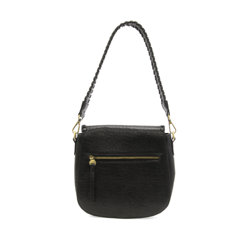 Black Annie Whipstitch Saddle Bag