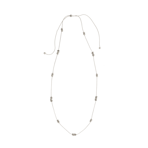 Chesni Adjustable Necklace - Silver