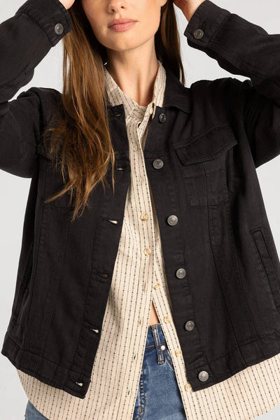 Jackie Denim Jacket - Black Bryce