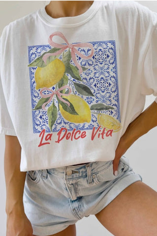 Dolce Vita Lemon Graphic Tee