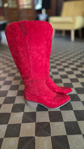 Red Glitz Cowgirl Boots