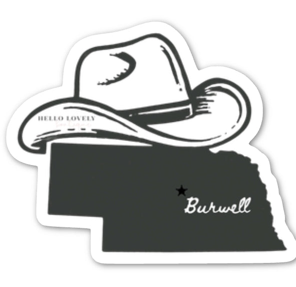 Cowboy Nebraska Sticker