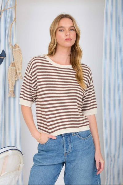 Bailey Stripe Short Sleeve