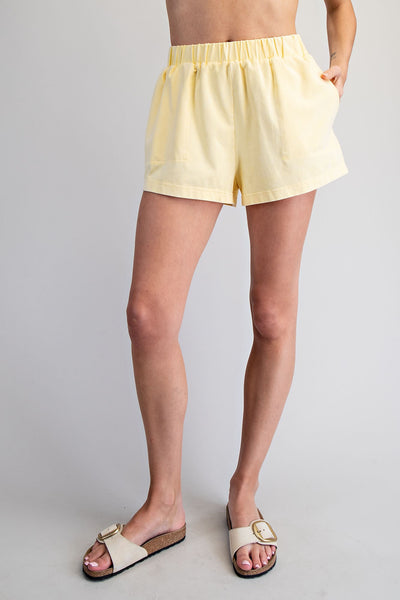 Cali Washed Shorts - Butter