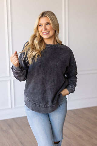 Rounded Bottom Cozy Crew - Black