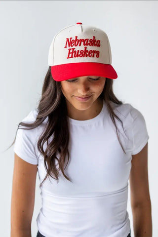 Nebraska Huskers Canvas Trucker Hat