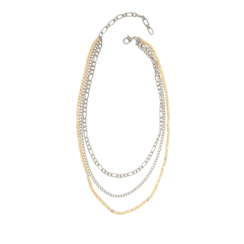 Reese 3 Chain Necklace - SILVER